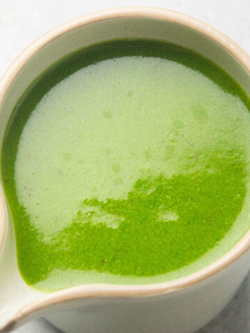 Lemon basil vinaigrette.