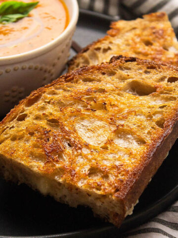 Grilled cheese with sourdough.