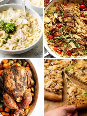 Chicken recipes with pesto.