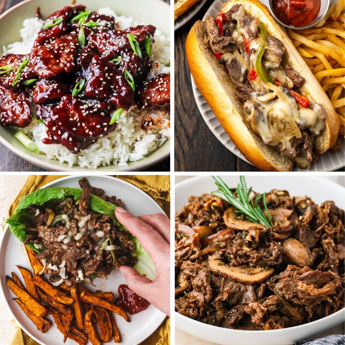 Shaved beef recipes.